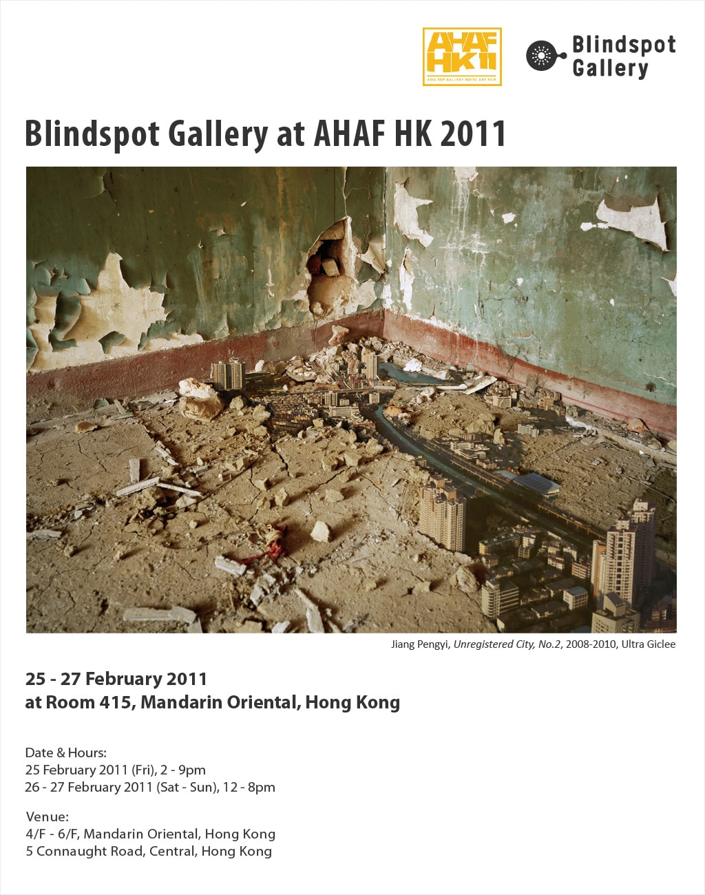 Blindspot Gallery at Asia Top Gallery Hotel Art Fair 2011
