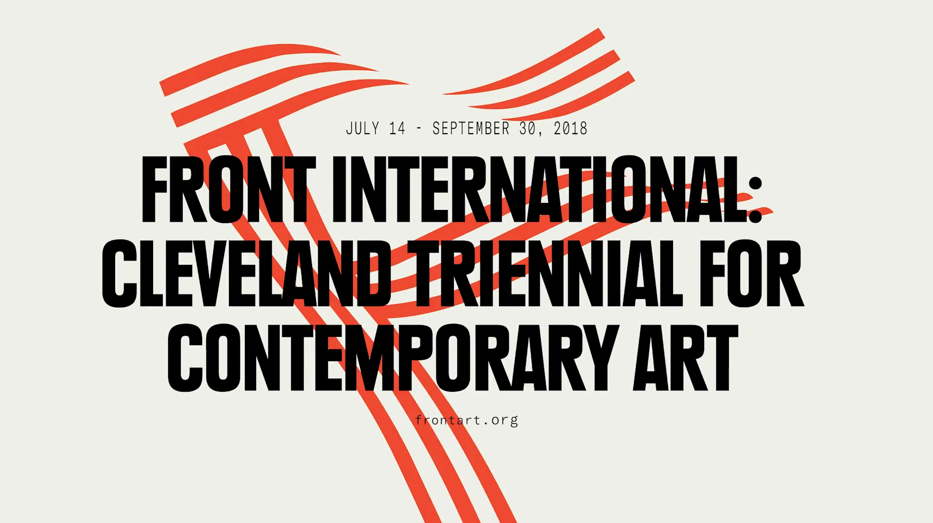 Hao Jingban participates in “FRONT International: Cleveland Triennial for Contemporary Art” in Cleveland, Ohio.