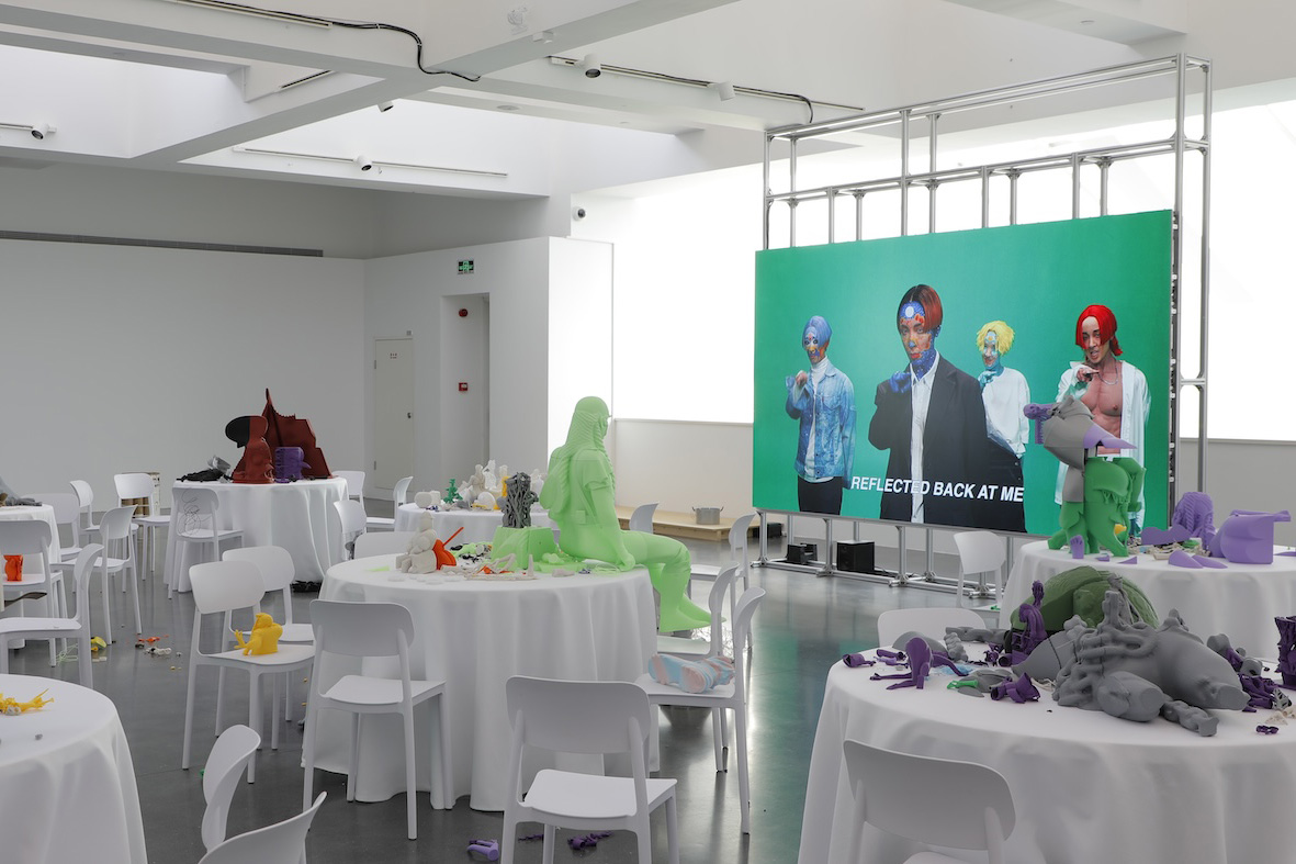 Sin Wai Kin’s work on view in “Setting the Tone of the Exhibition (outside-in)” at Beijing Inside-Out Art Museum